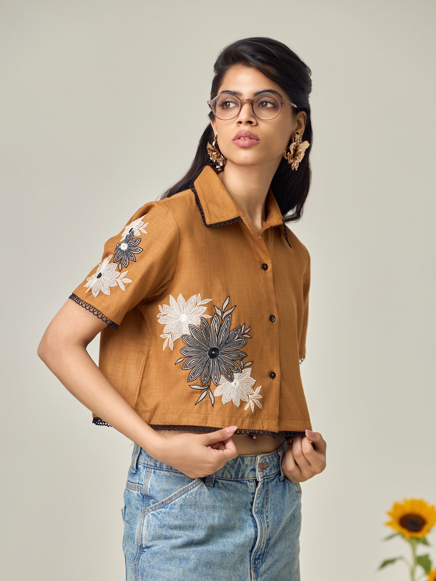 Sand Dunes Crop Shirt