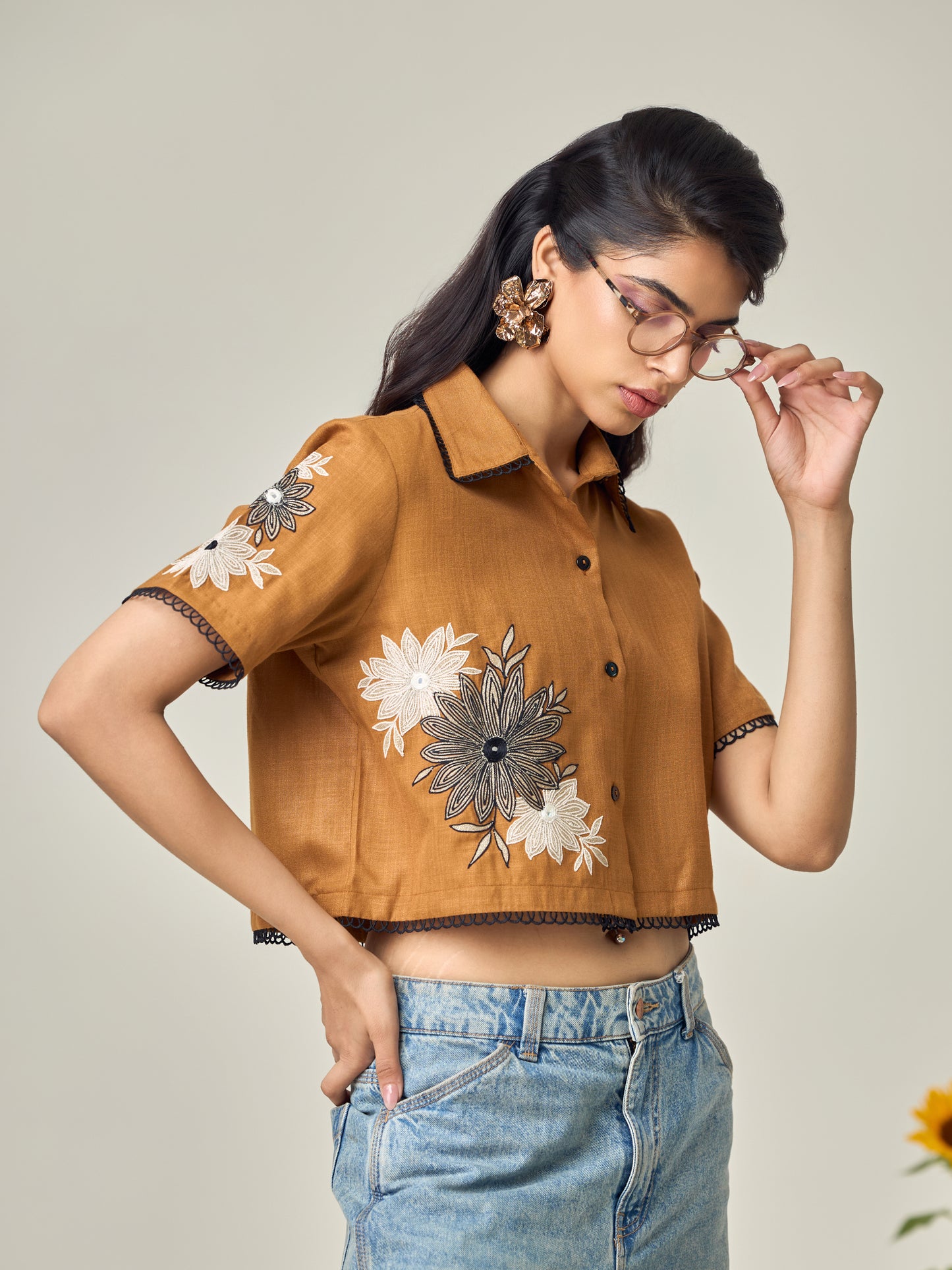 Sand Dunes Crop Shirt