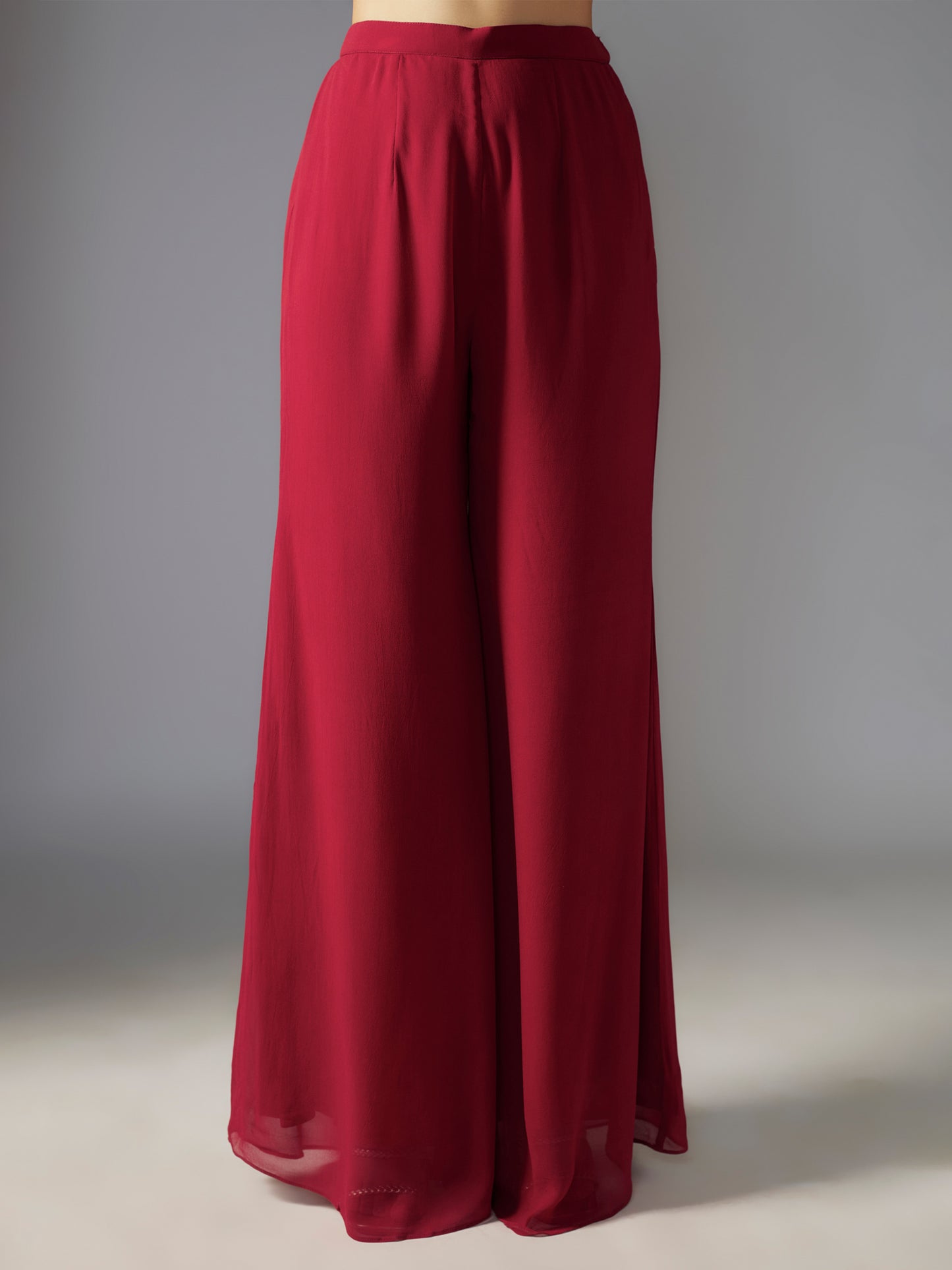 Red Jacket and Sharara Set