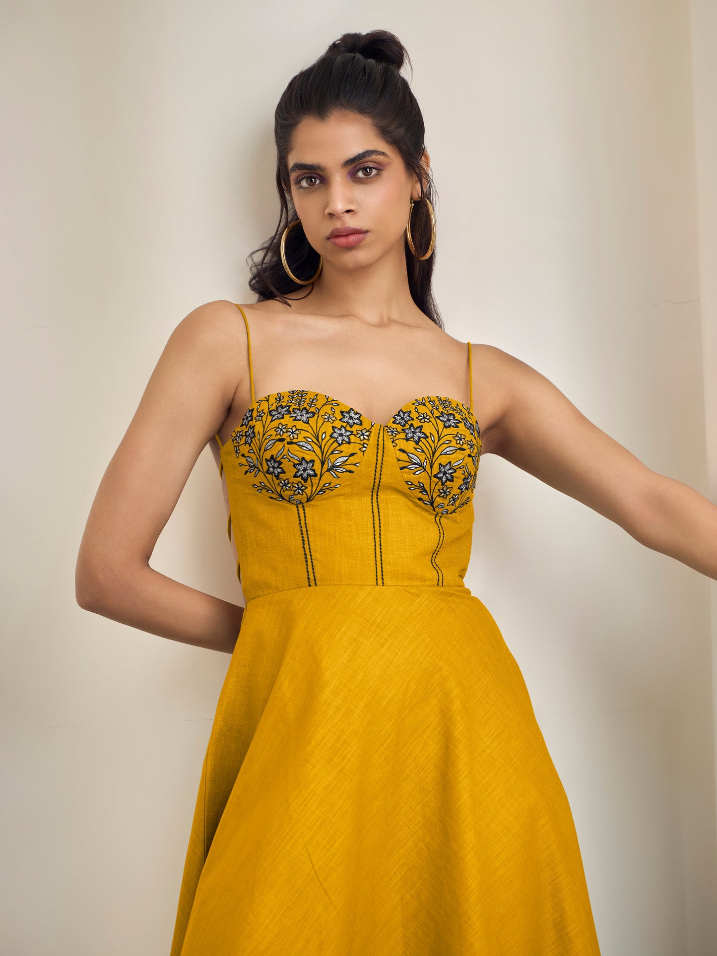 Gamora Mustard Maxi Dress