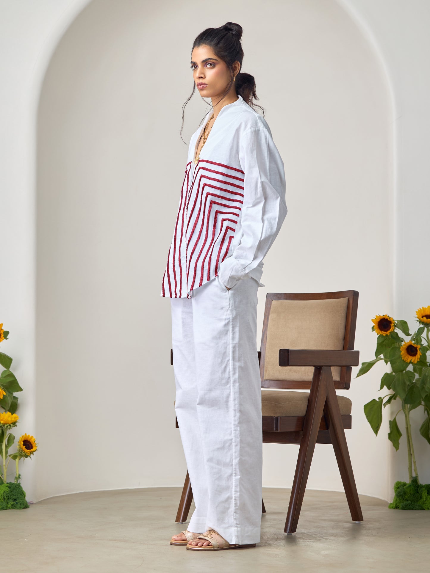 Red wave Co-ord Set