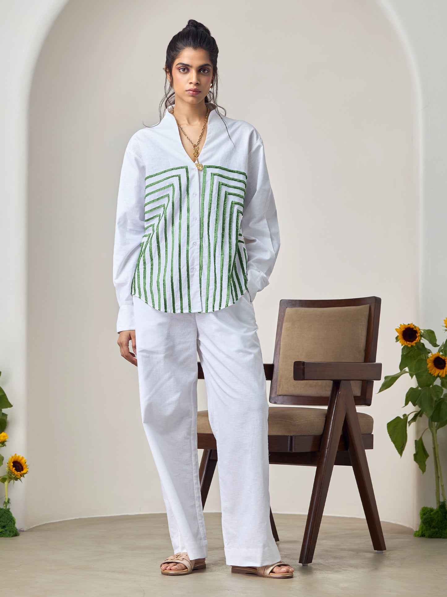 Sage Green wave Co-ord Set