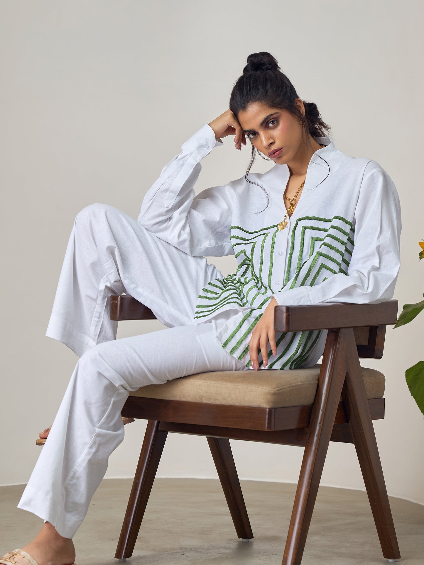 Sage Green wave Co-ord Set