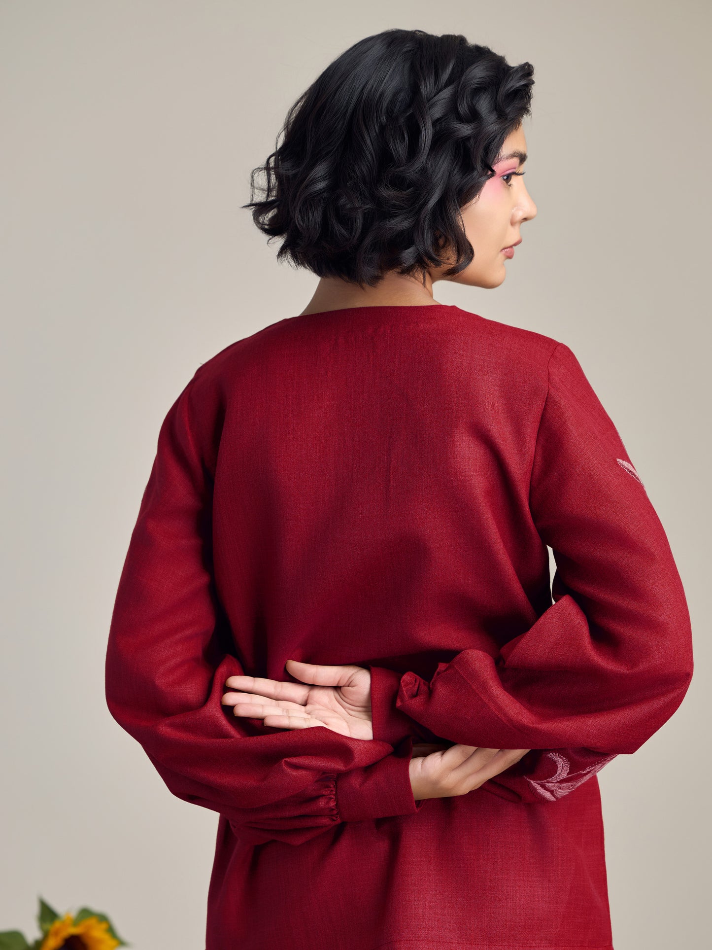Sand Dunes Red Lantern Sleeve Top