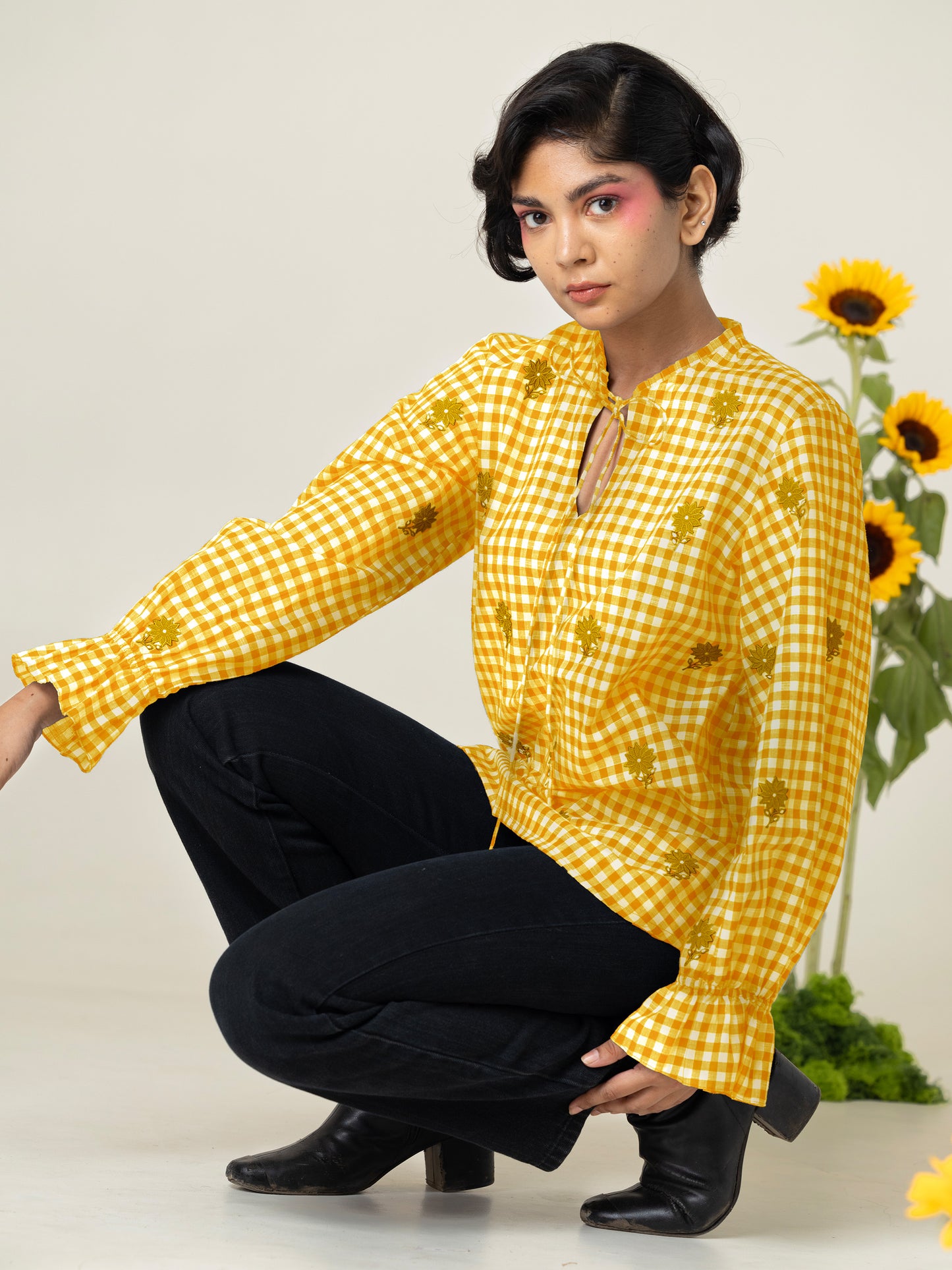 The Yellow Sunflower Top