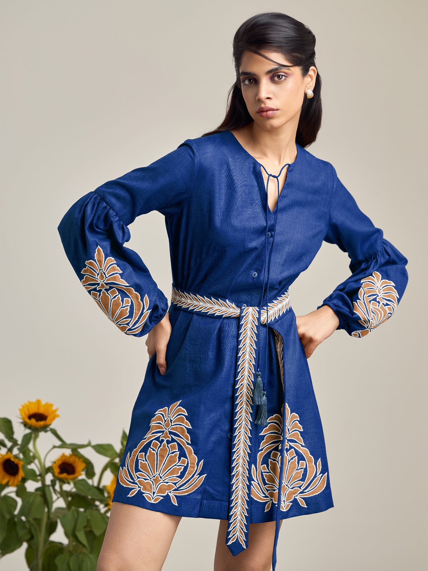 Sand Dunes Blue Dress