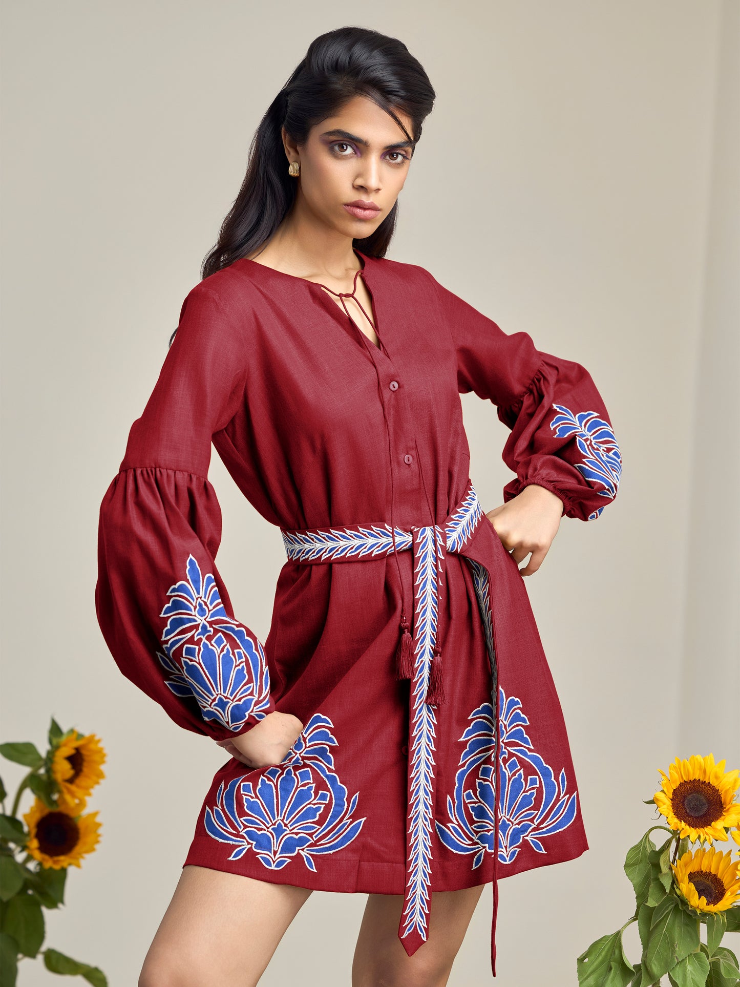 Sand Dunes Red Dress