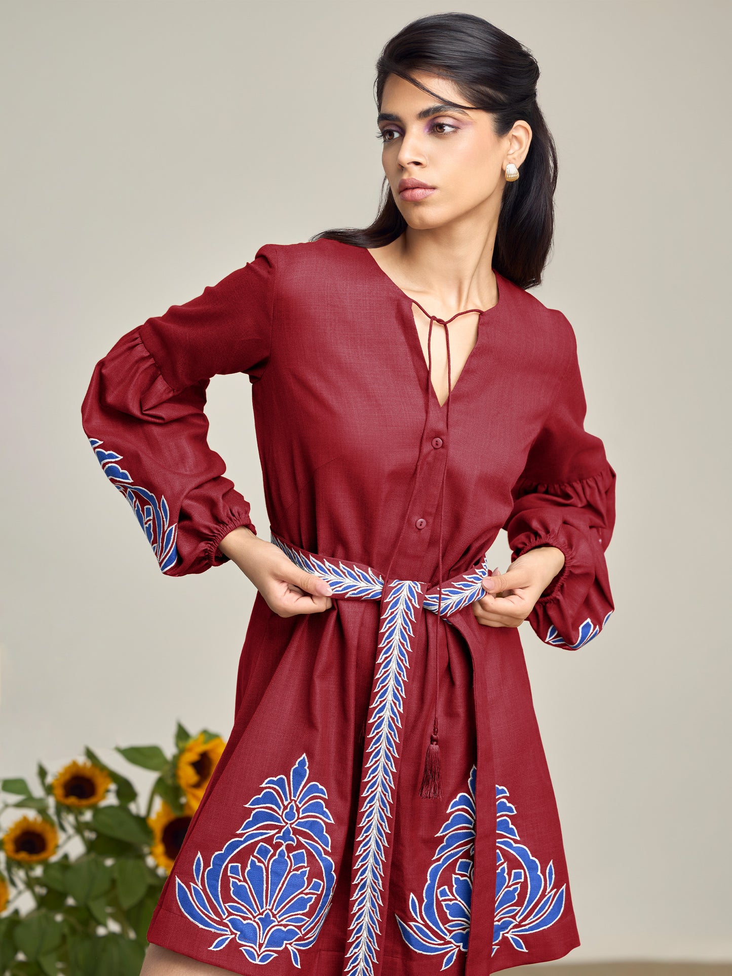 Sand Dunes Red Dress