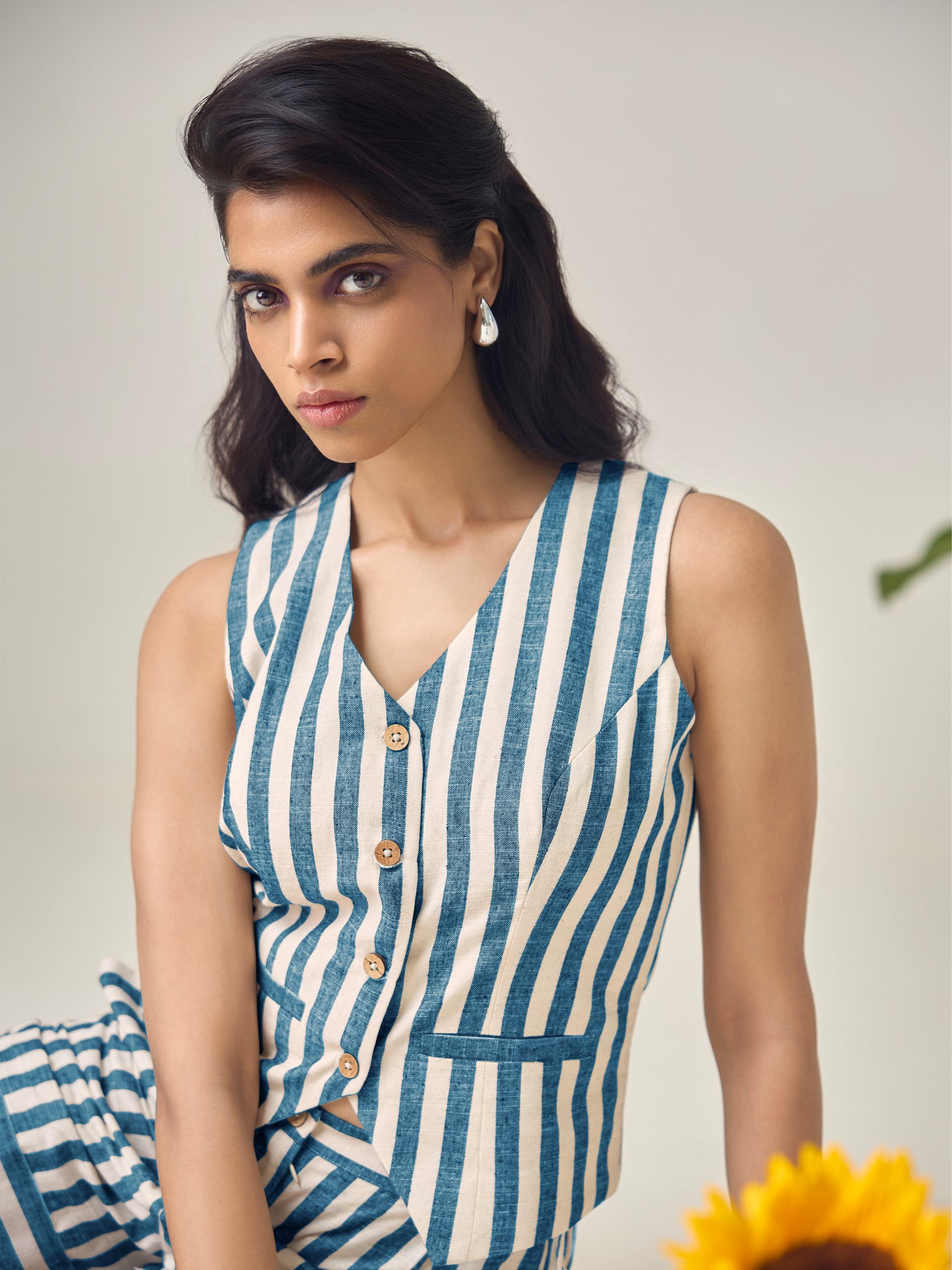 Blue Sherry Co-Ord Set