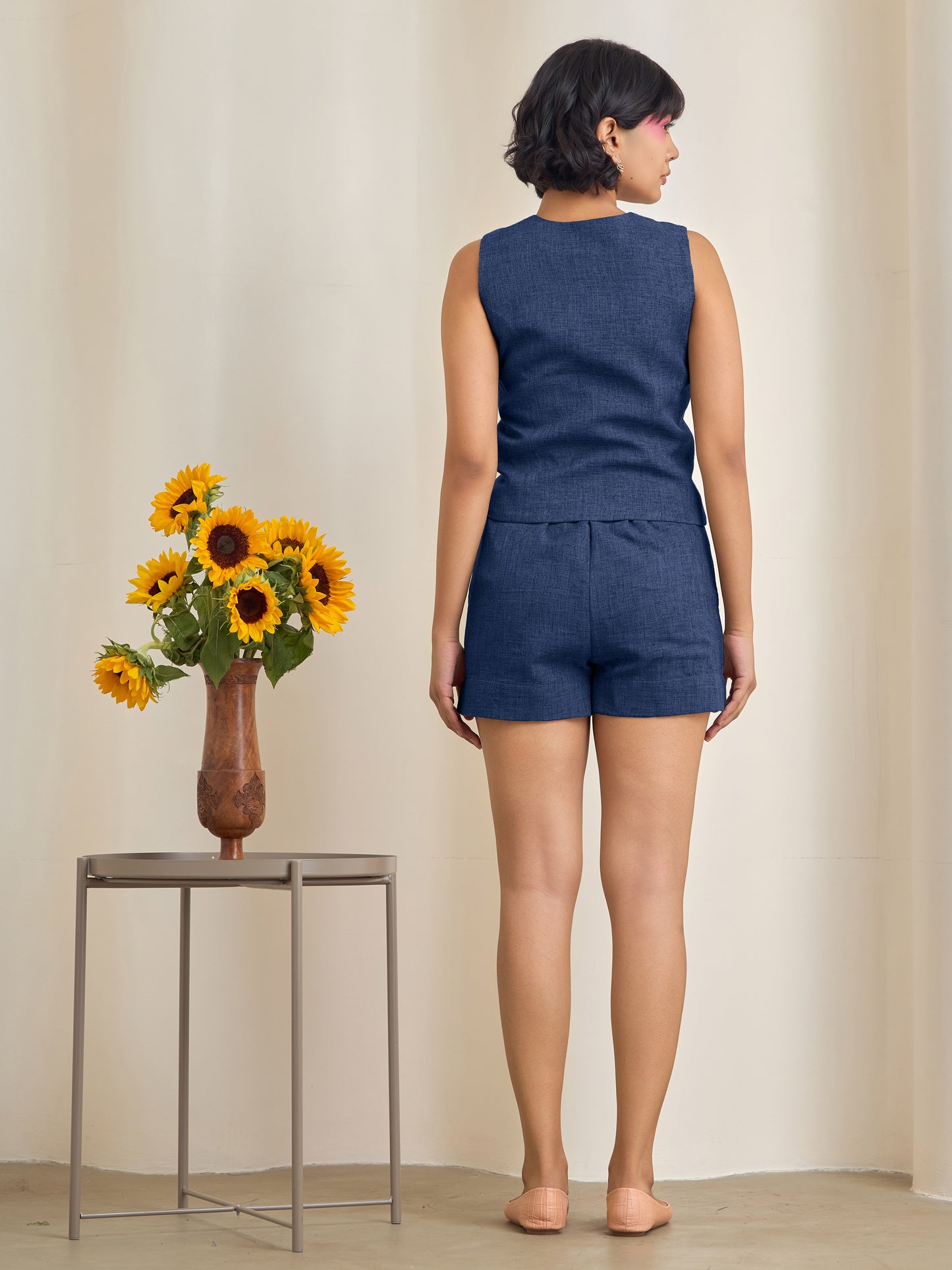 Serena Navy Blue Co-Ord Set