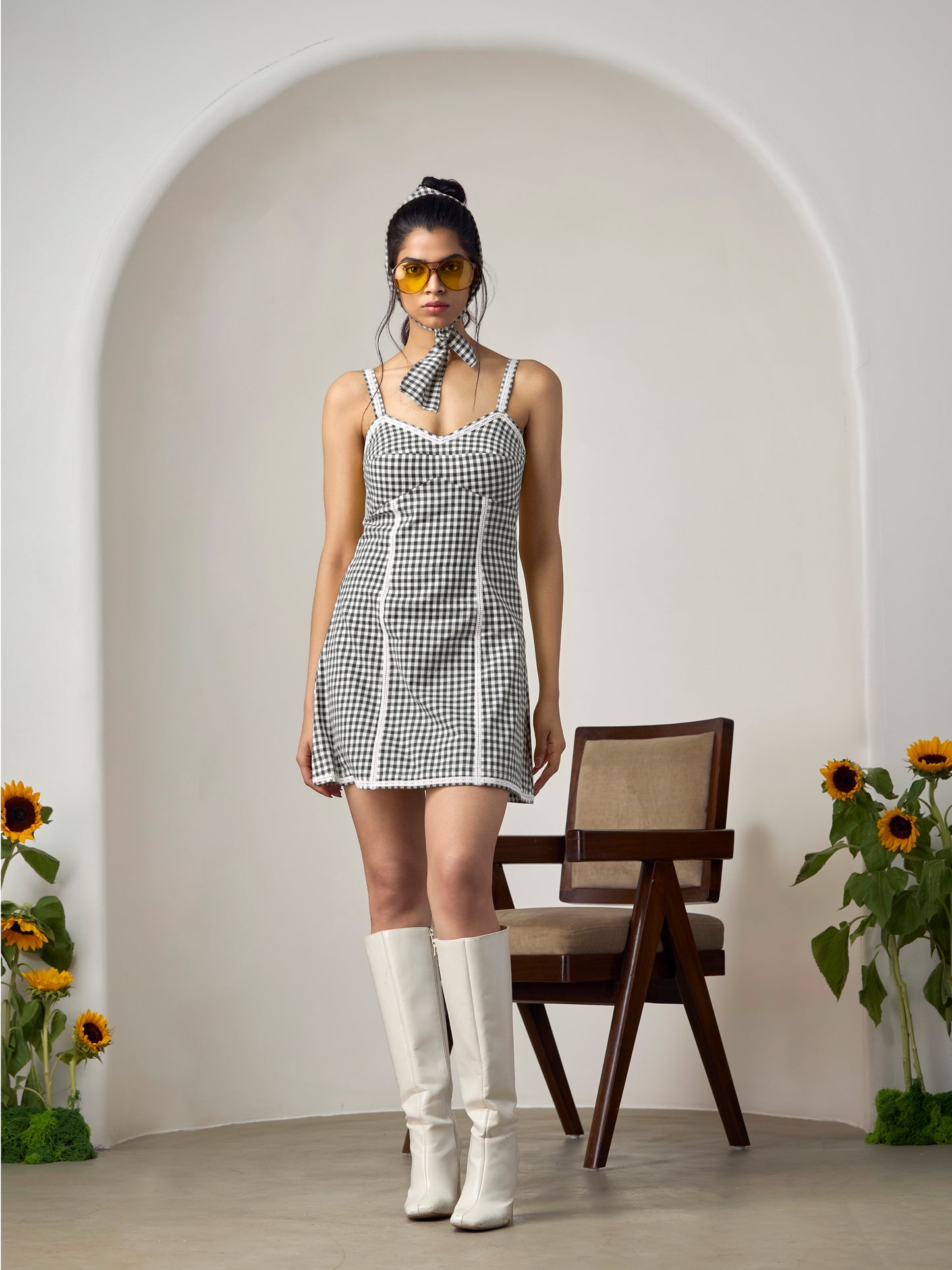 Monica Black Mini Dress