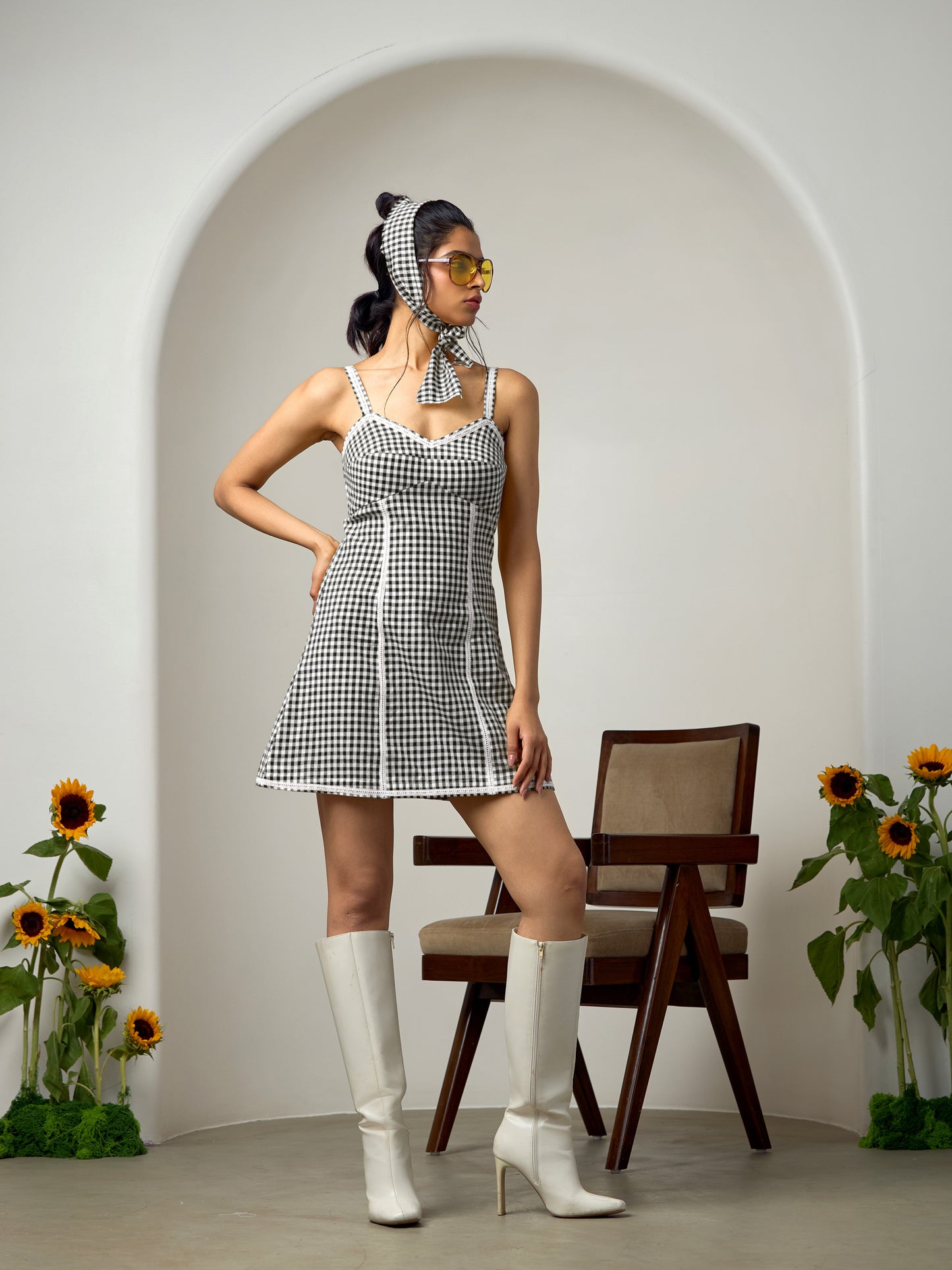 Monica Black Mini Dress