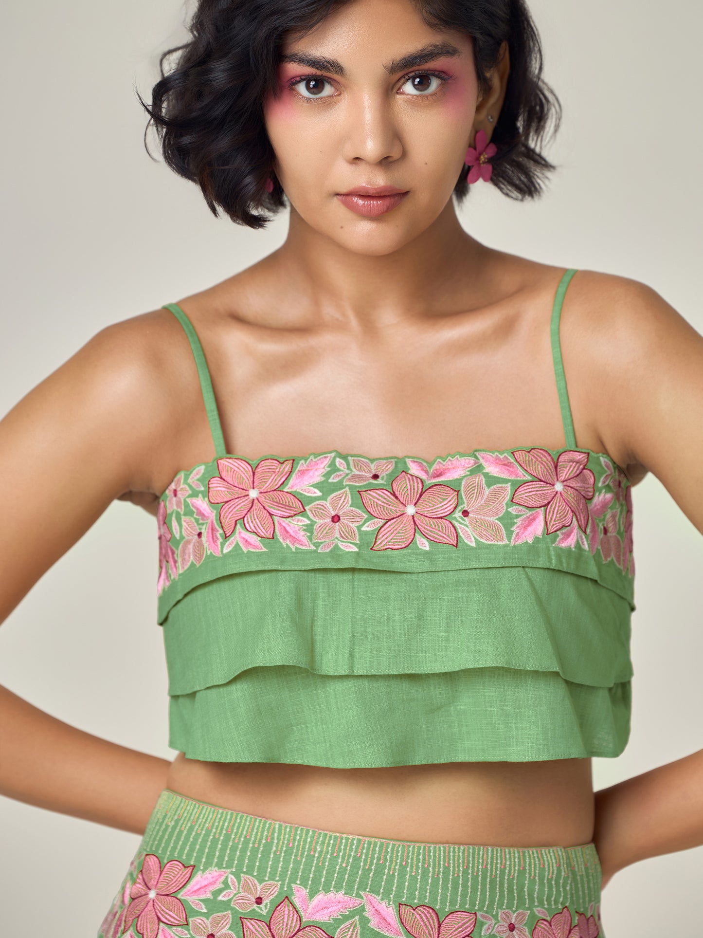 Sage Green Blair Layered Co-Ord Set