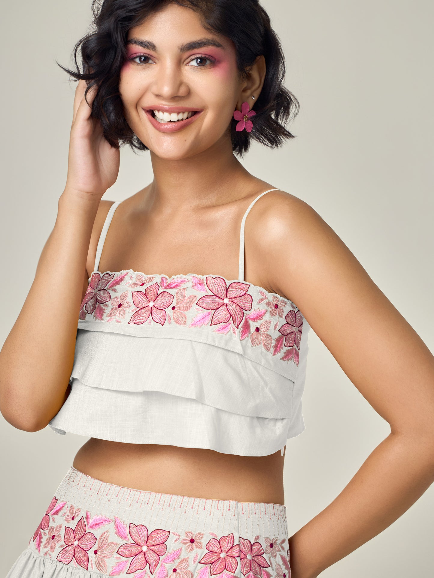 White Blair Layered Co-Ord Set