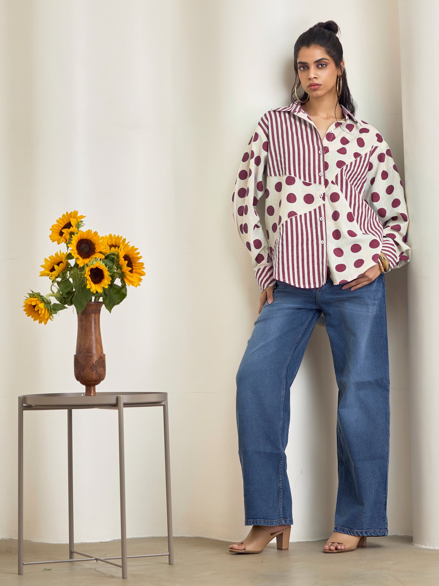 Rebecca Maroon Shirt