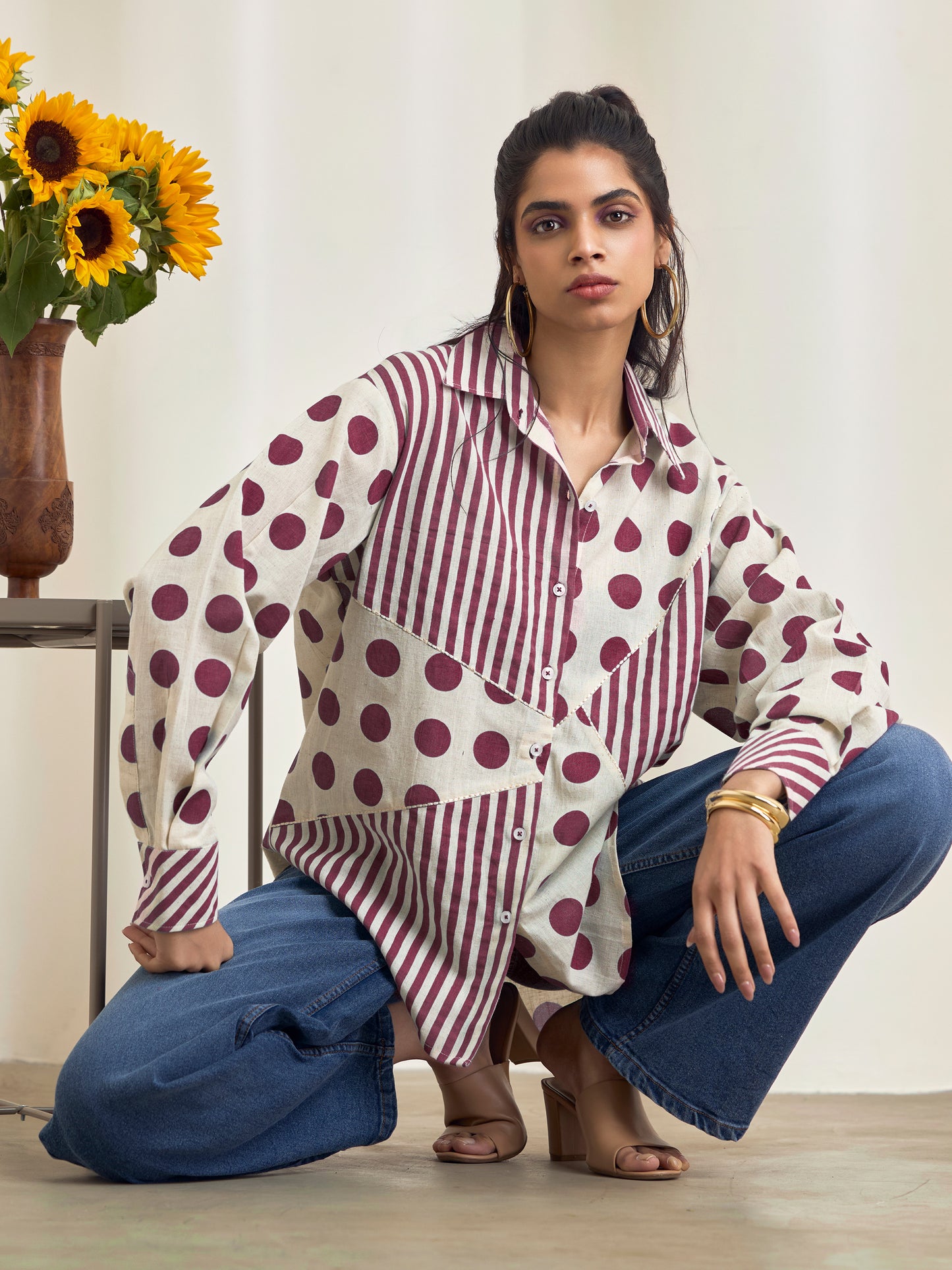 Rebecca Maroon Shirt