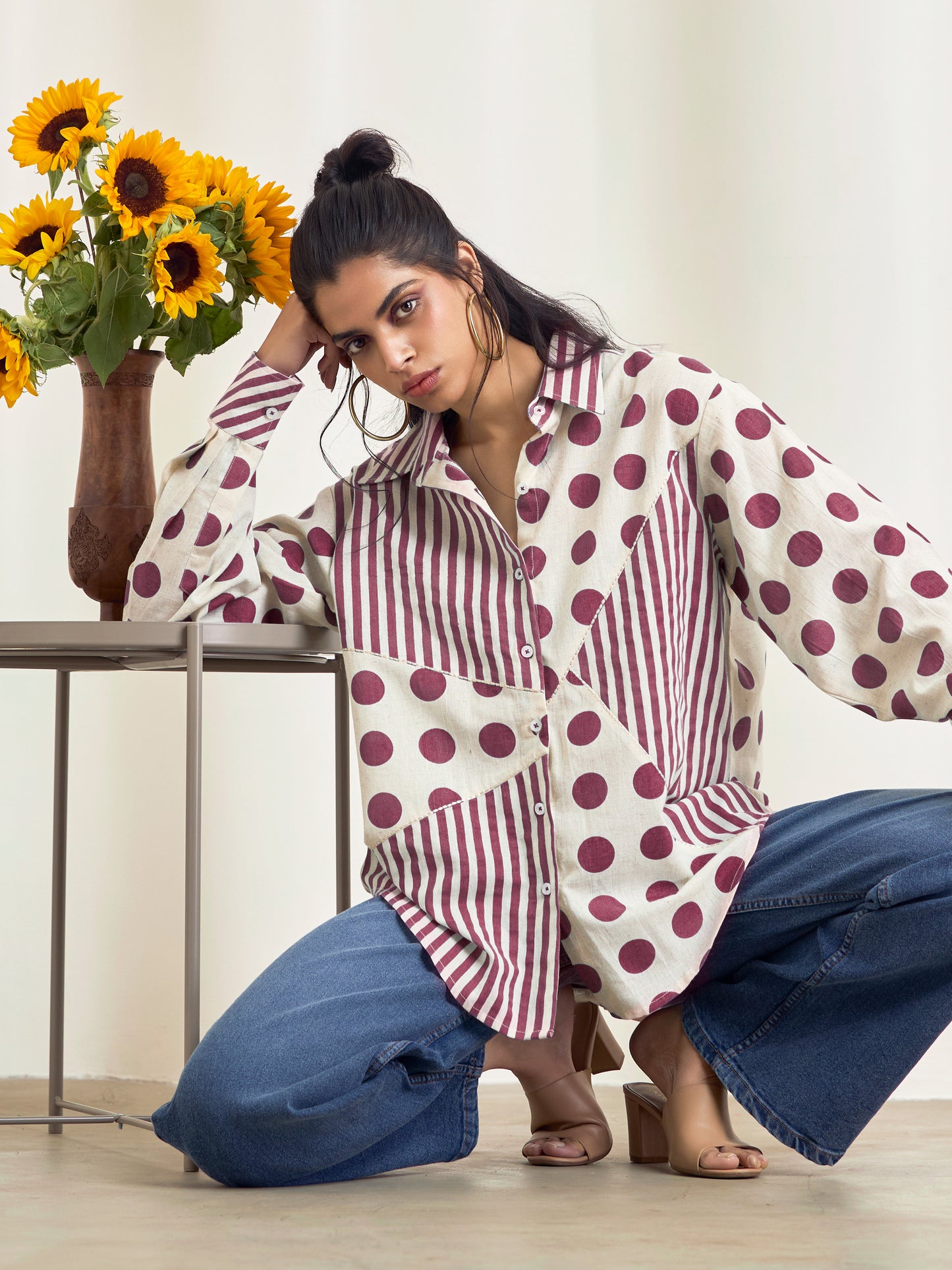 Rebecca Maroon Shirt