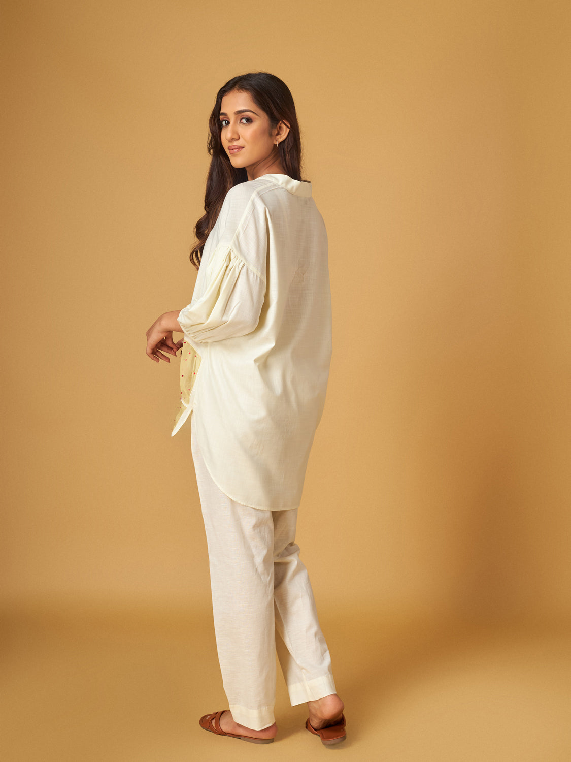 Vanilla Ice Pure Cotton Applique work Shirt