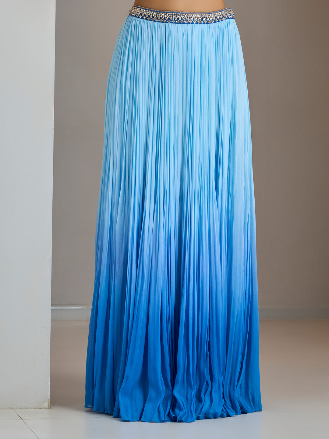 Blue Ombre Dk2 Skirt Set