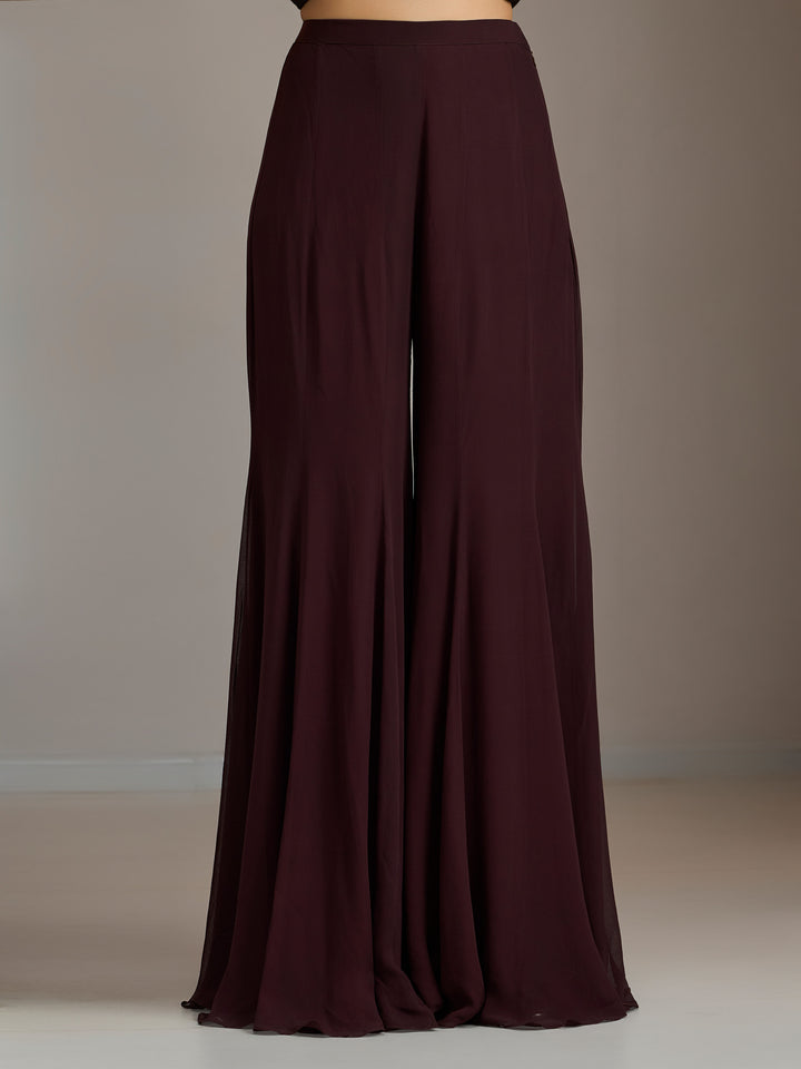 Chocolate Brown Jacket With Pants