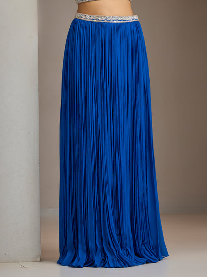 Electric Blue Dk2 Skirt Set