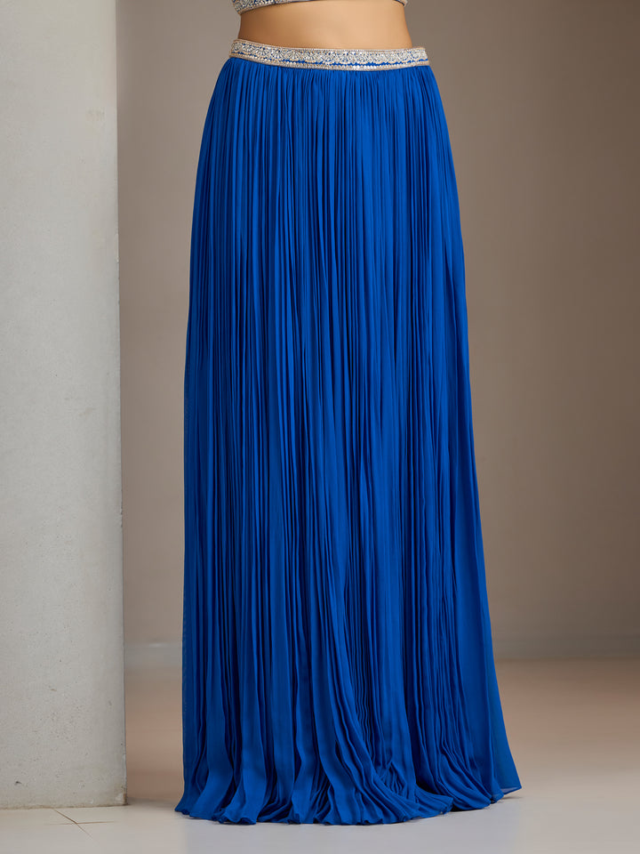 Electric Blue Dk2 Skirt Set