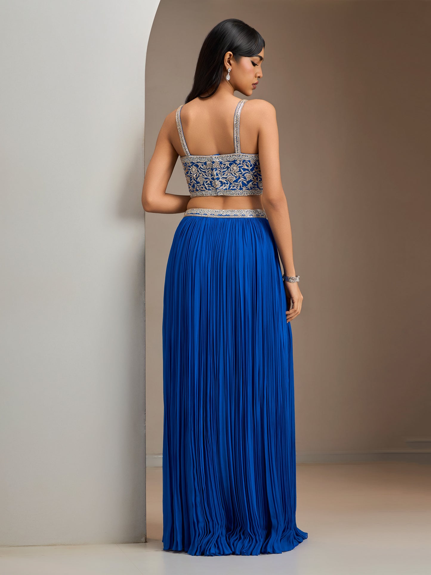 Electric Blue Dk2 Skirt Set
