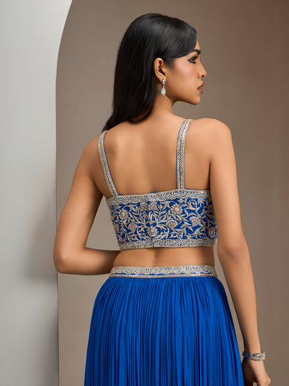 Electric Blue Dk2 Skirt Set