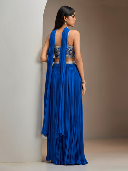 Electric Blue Dk2 Skirt Set