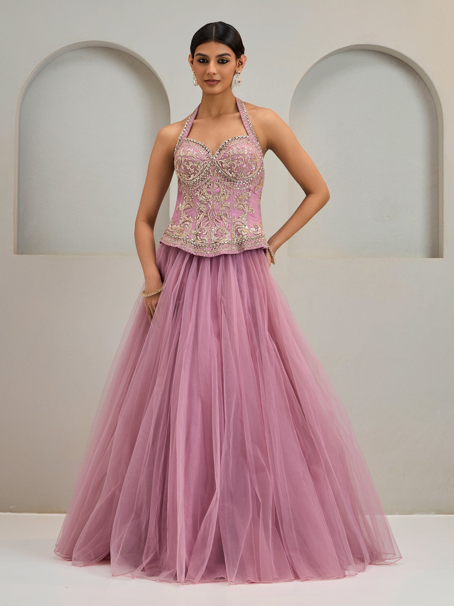 Lilac Corset With Skirt