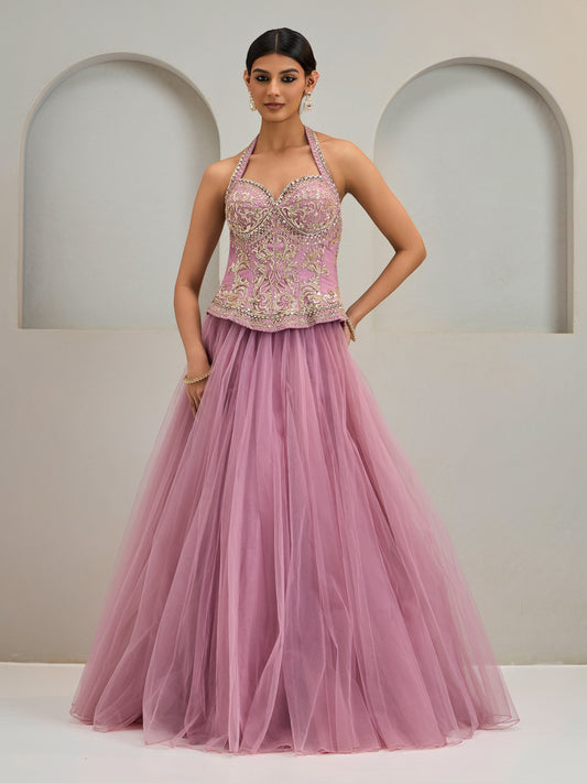 Lilac Corset With Skirt