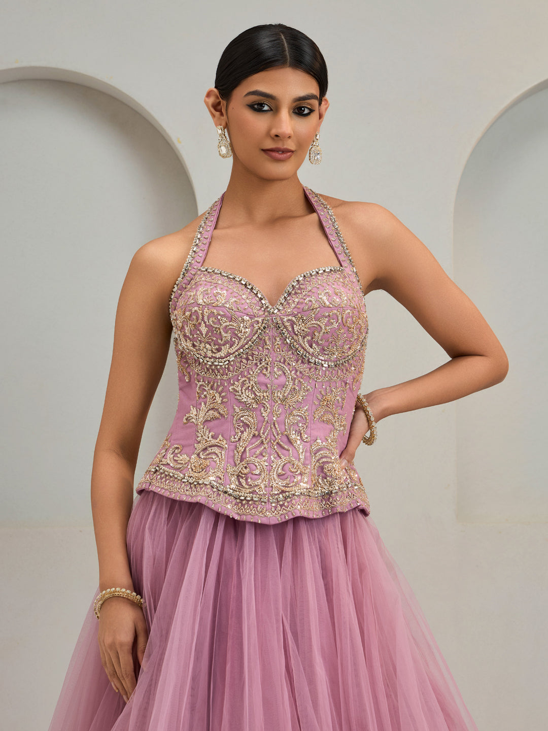 Lilac Corset With Skirt