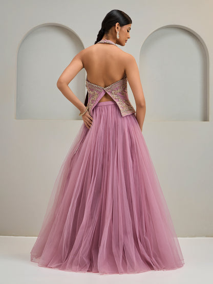 Lilac Corset With Skirt