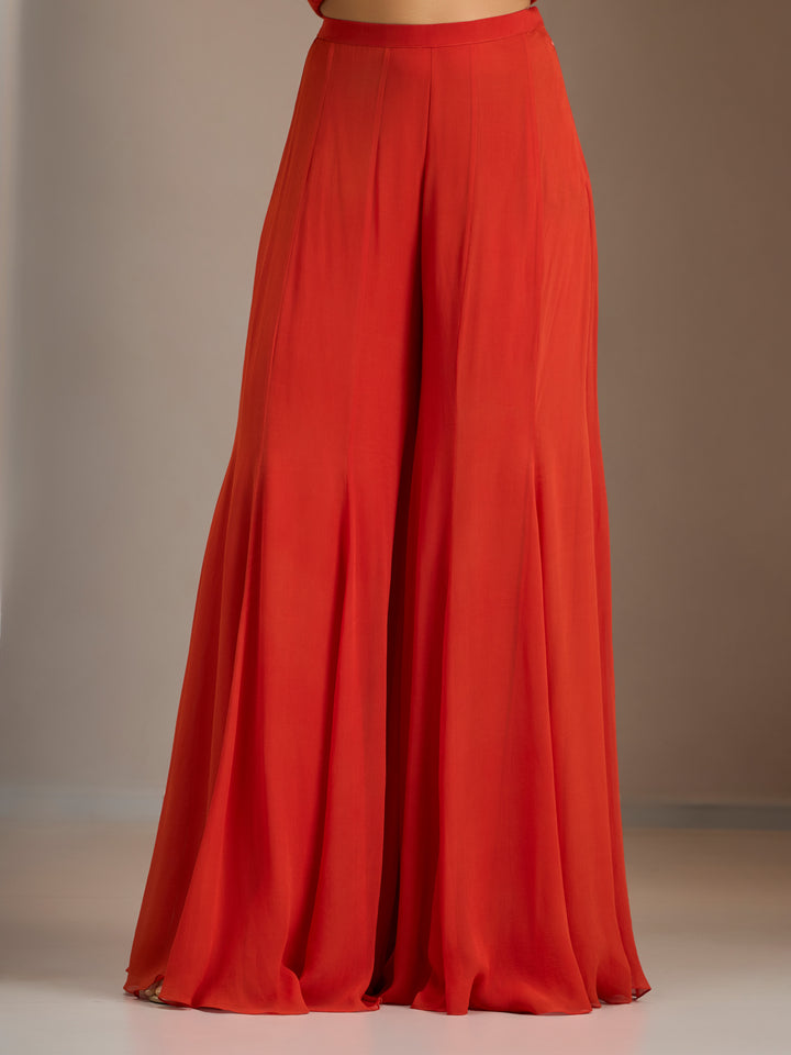 Rust Orange Jacket Set