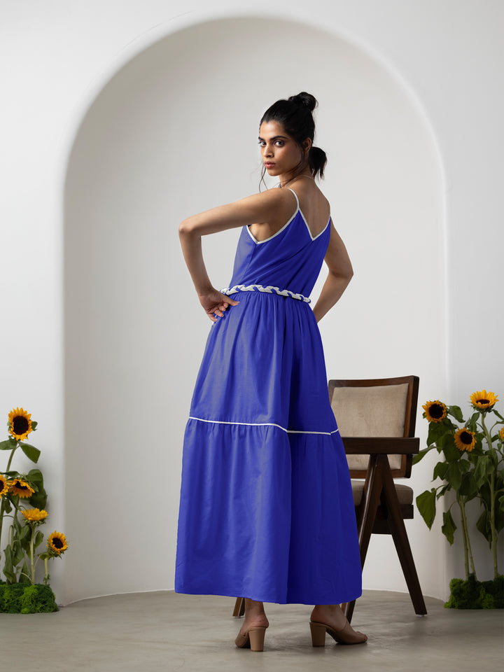 Blue Wave Maxi Dress