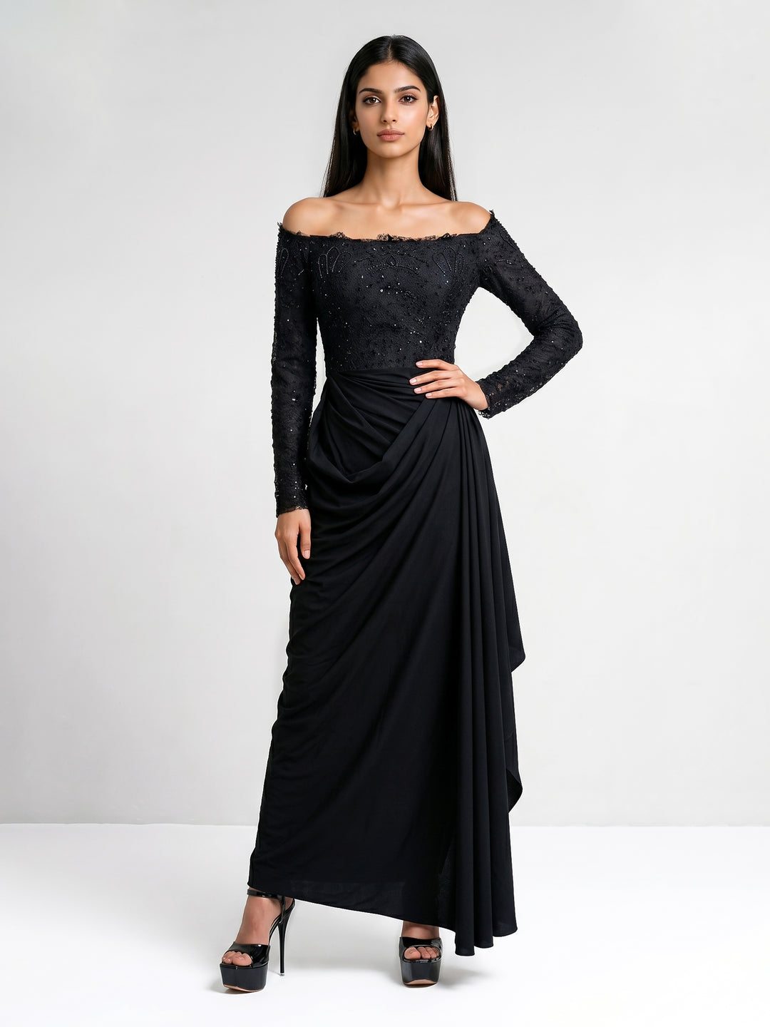 Black Lycra Gown