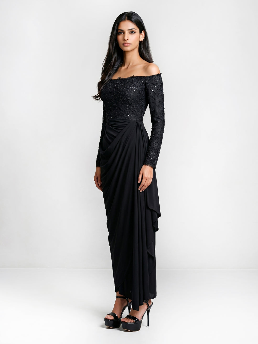 Black Lycra Gown