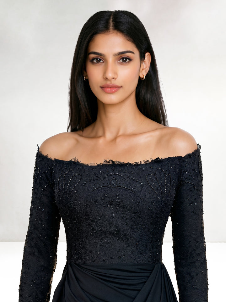 Black Lycra Gown