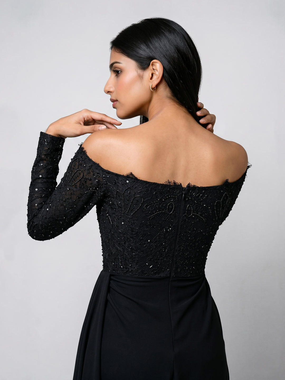 Black Lycra Gown