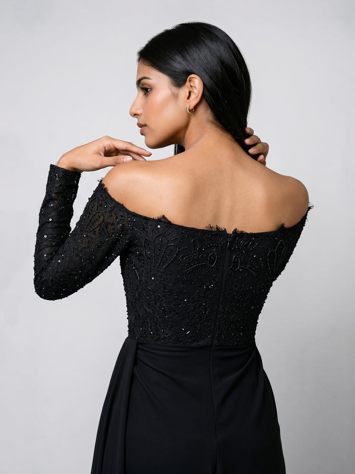 Black Lycra Gown