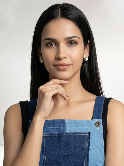Colourblock Blue Denim Concept Short Dress