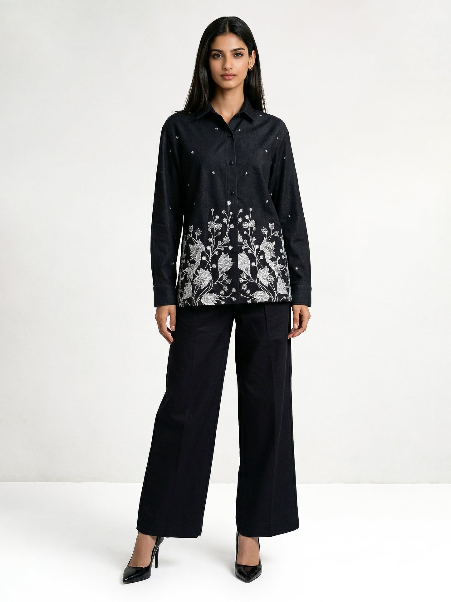 The Midnight Garden Denim Shirt