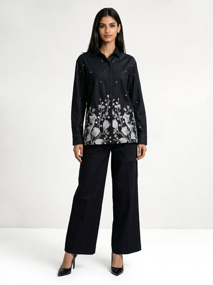 The Midnight Garden Denim Shirt