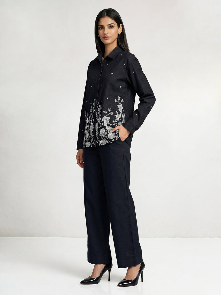 The Midnight Garden Denim Shirt