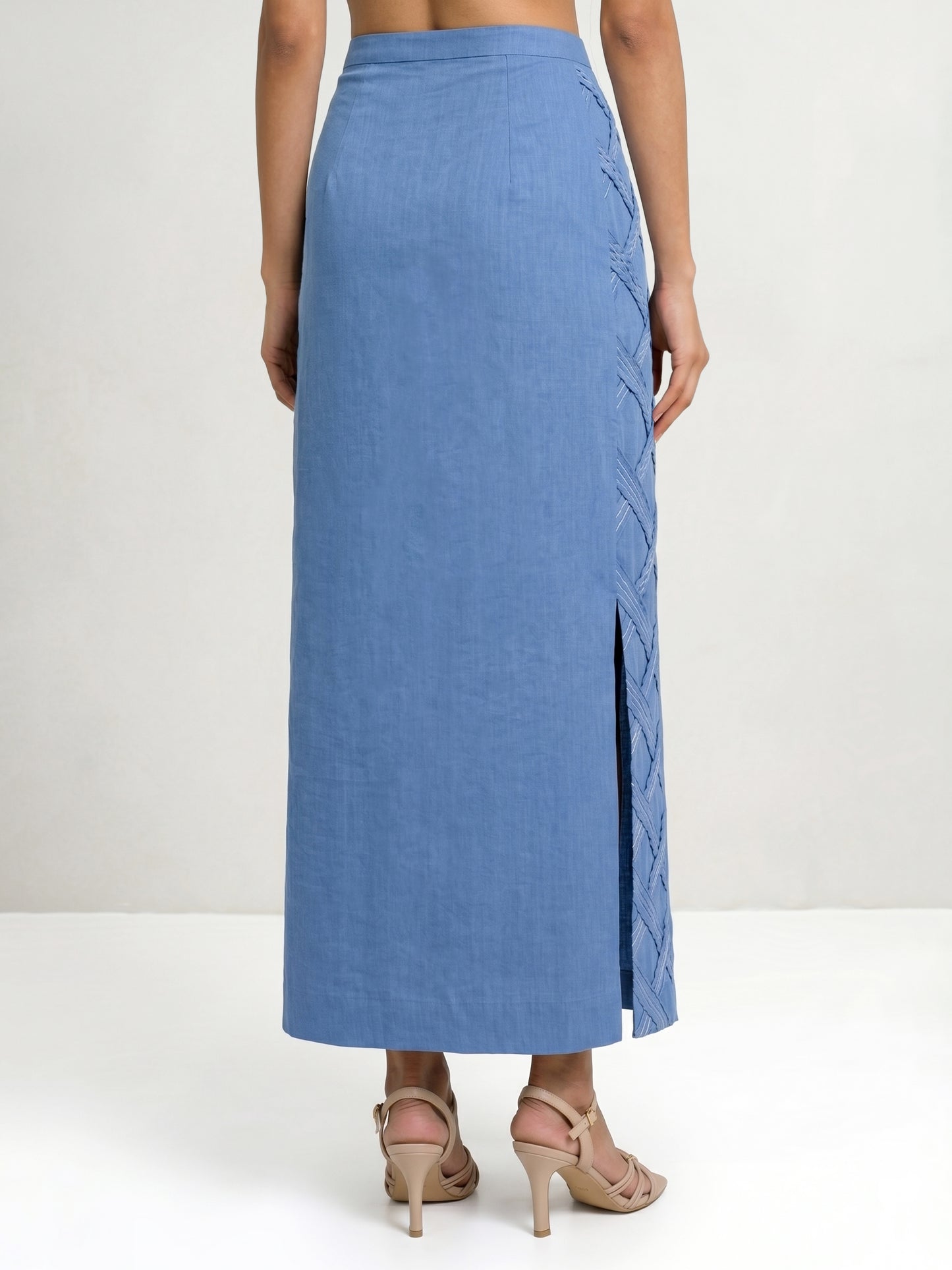 Light Blue Denim Skirt