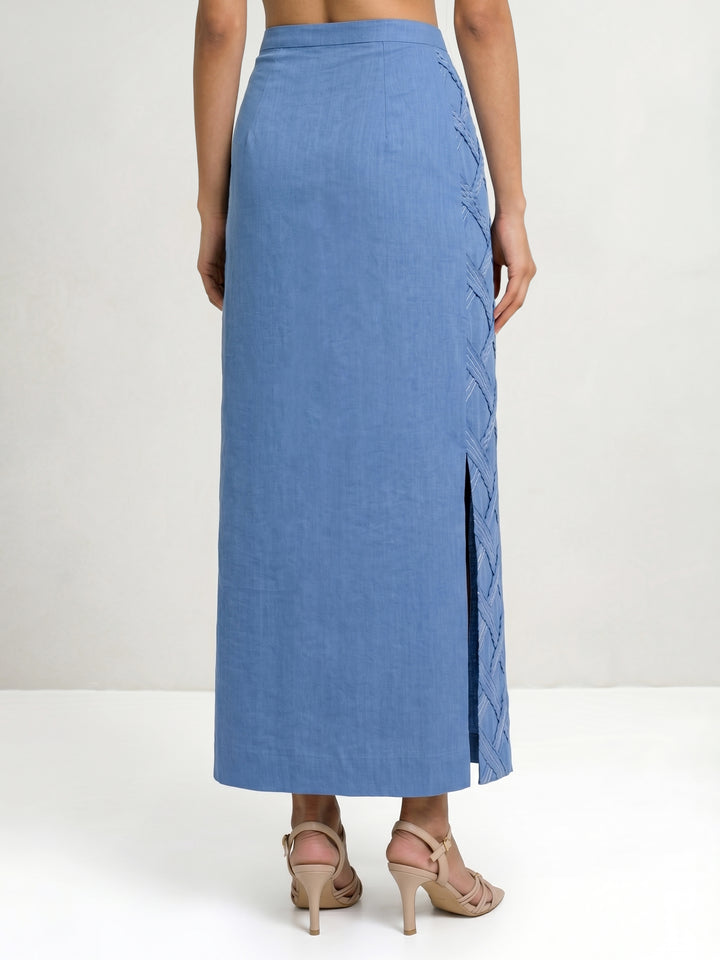 Light Blue Denim Skirt