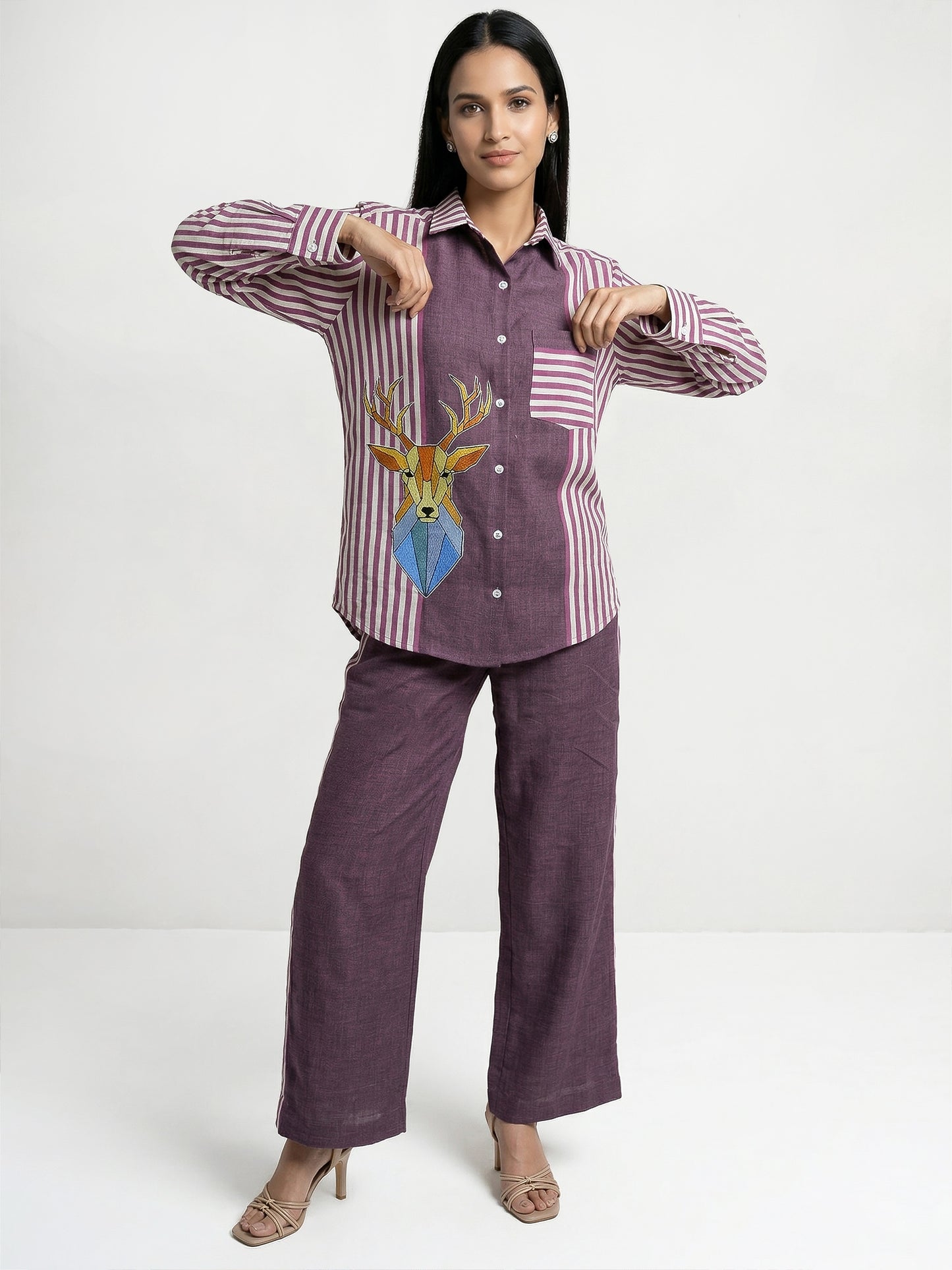 The Cindy Striped Linen Shirt