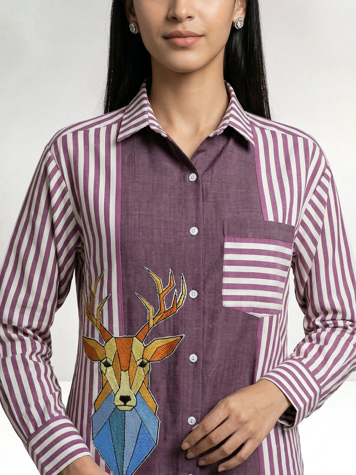 The Cindy Striped Linen Shirt
