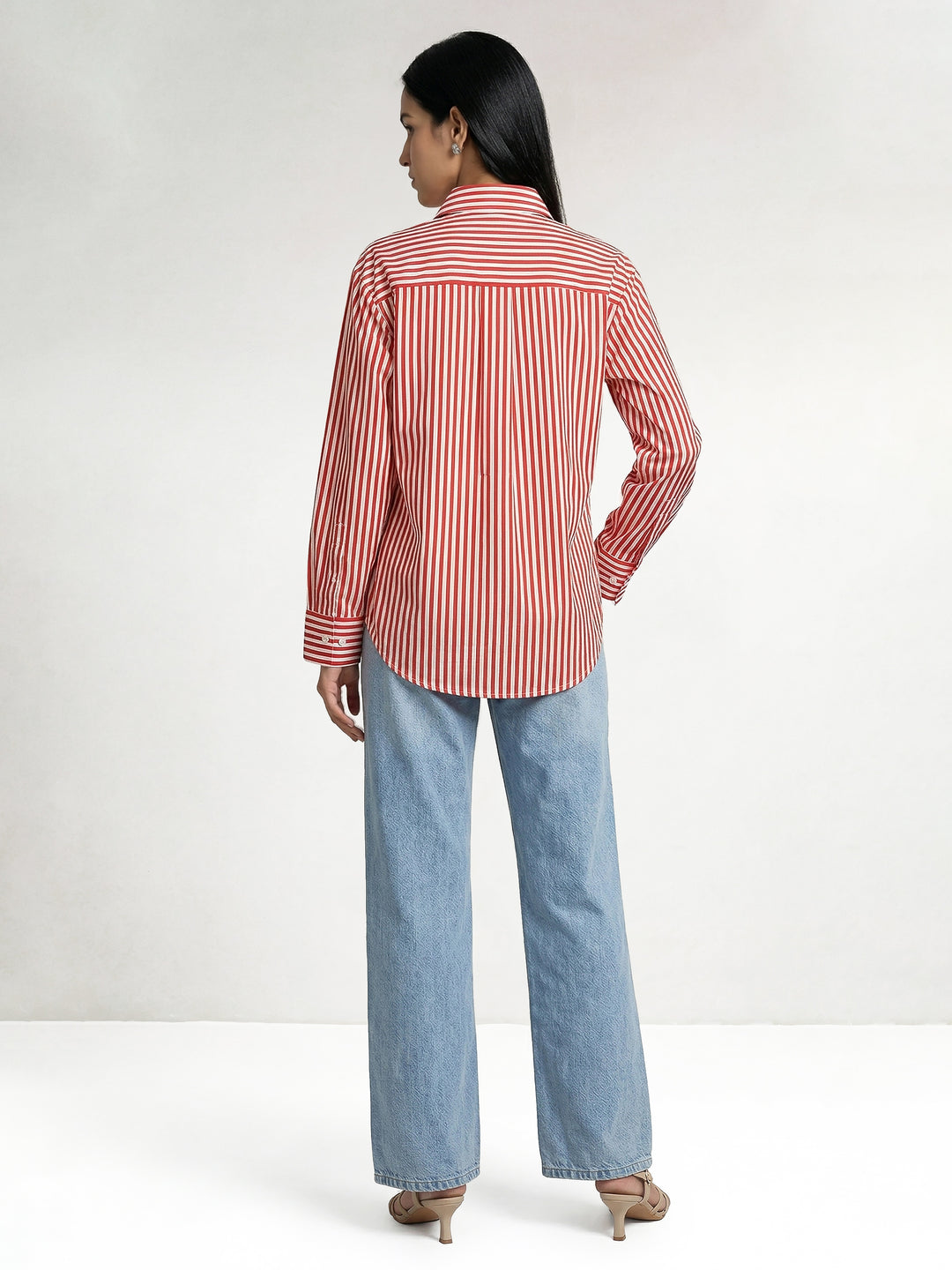 Victoria Shirt with Denim Patch