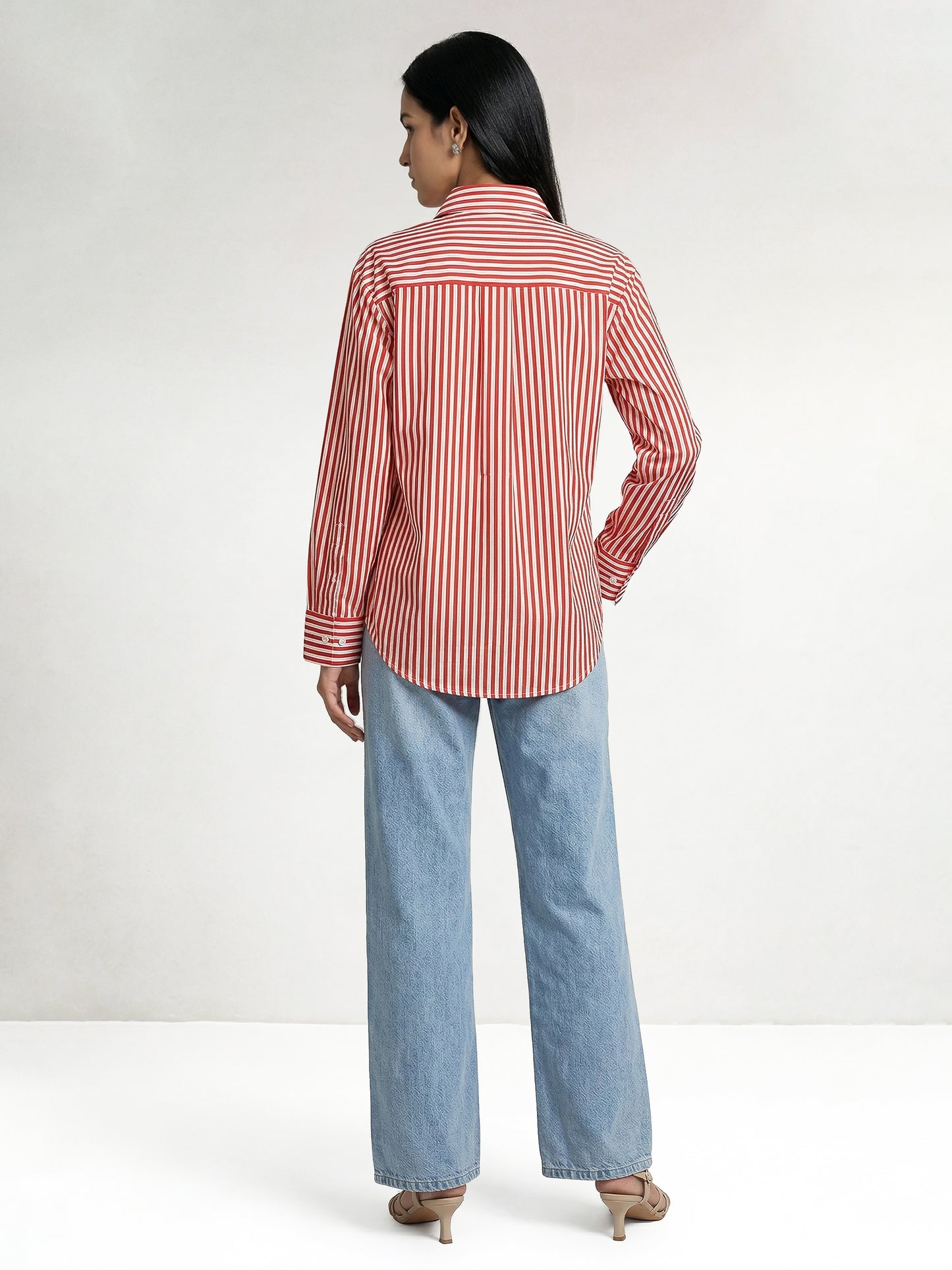 Victoria Shirt with Denim Patch